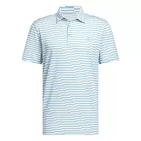 Ultimate365 Blue Burst Polo - SS24, Regular Fit, Mesh Print