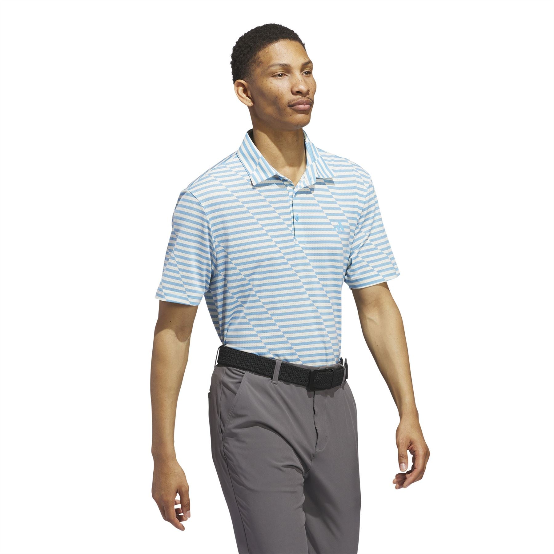 Ultimate365 Blue Burst Polo - SS24, Regular Fit, Mesh Print