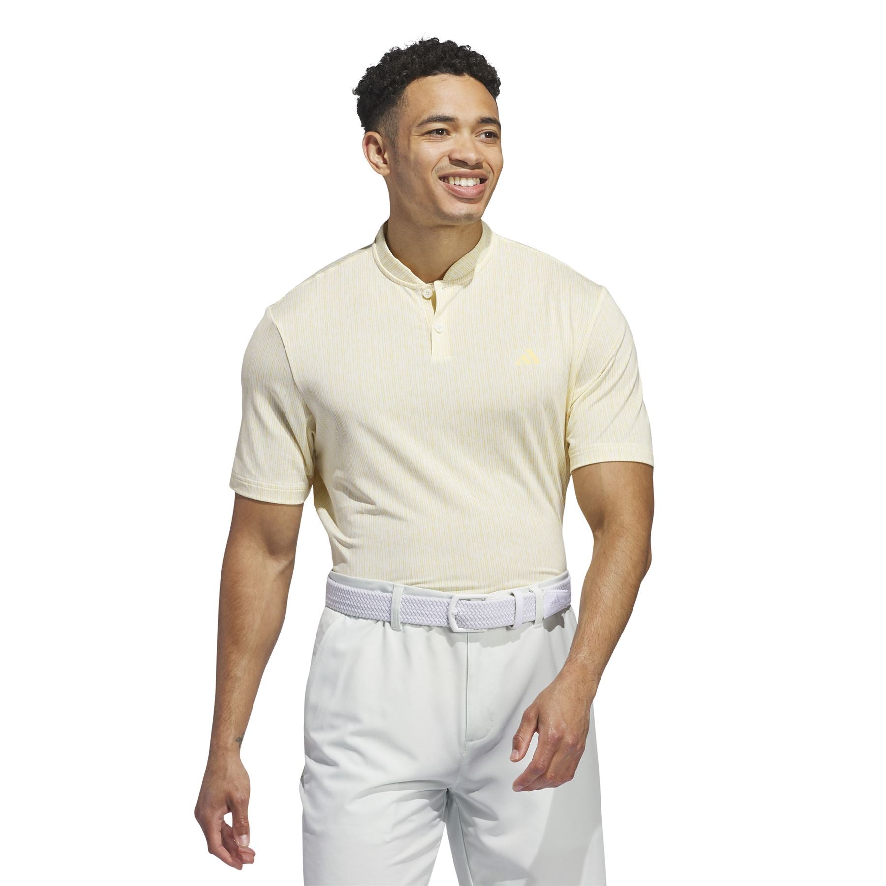 Ultimate365 Sport Stripe Regular Fit Polo - Ivory SS24