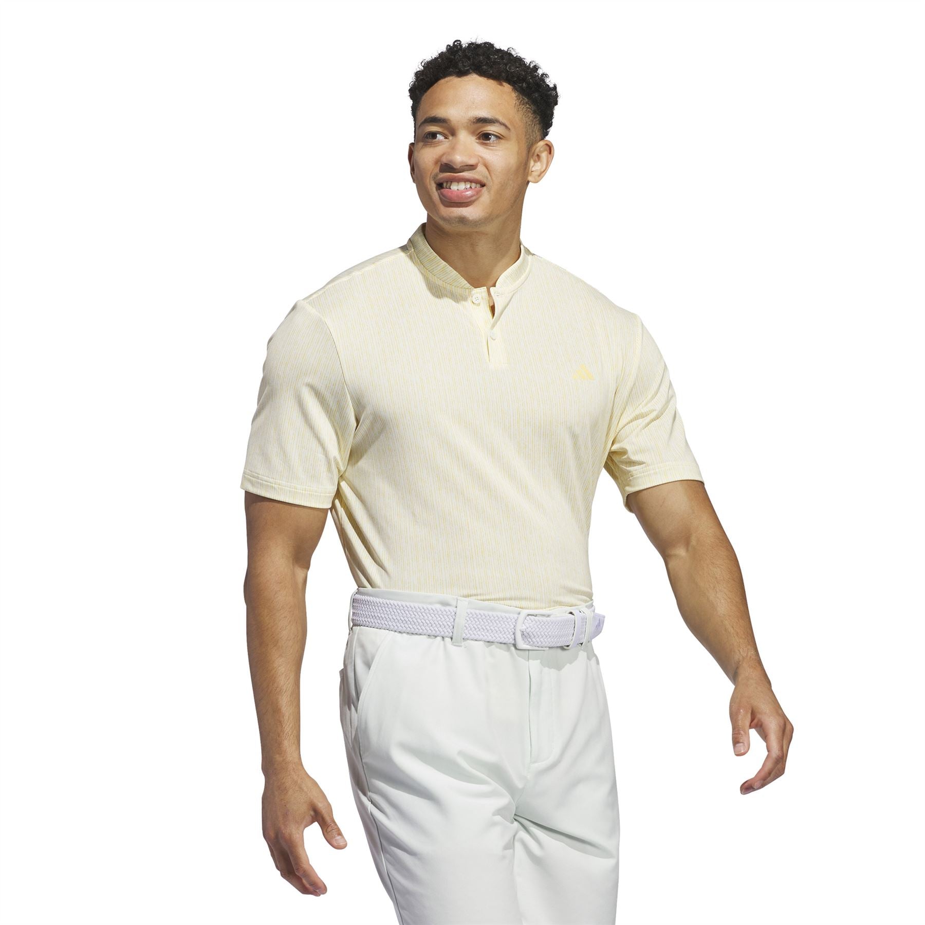 Ultimate365 Sport Stripe Regular Fit Polo - Ivory SS24