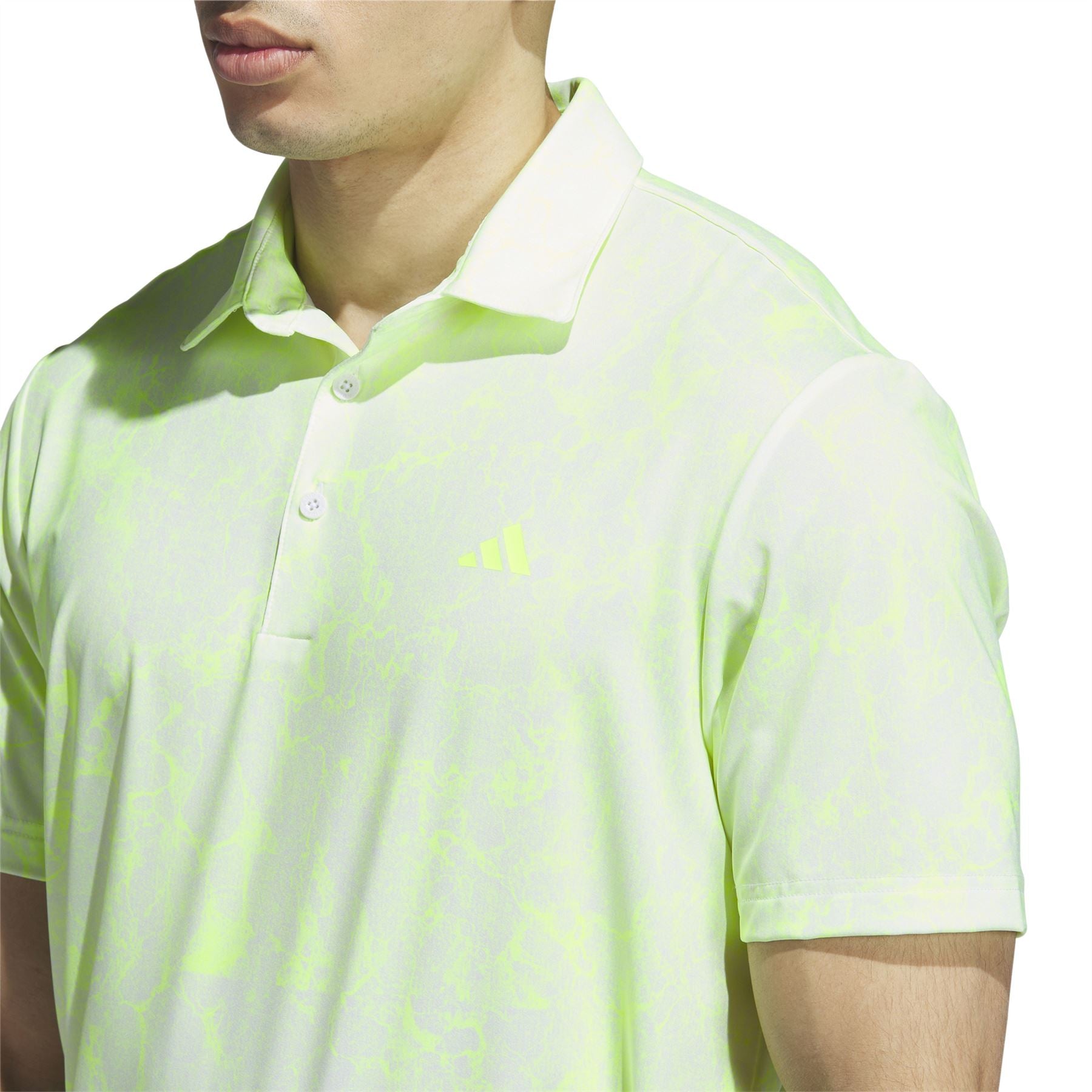 Ultimate365 Sun Energy Polo in White, Printed - AW23.