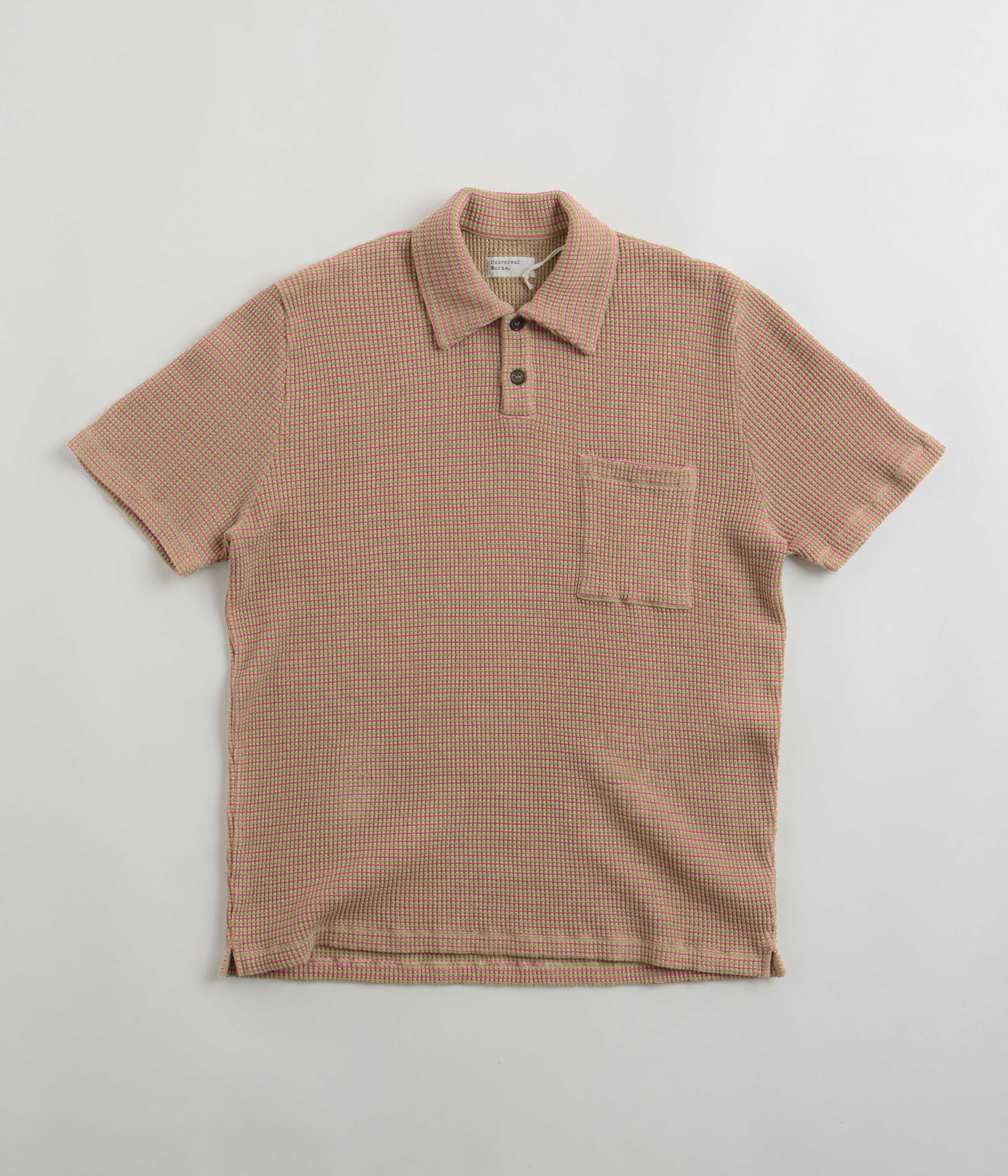 Universal Works Newlyn Polo Shirt - Summer Oak