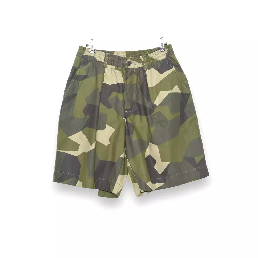 Universal Works Swedish Camo Print Track Shorts
