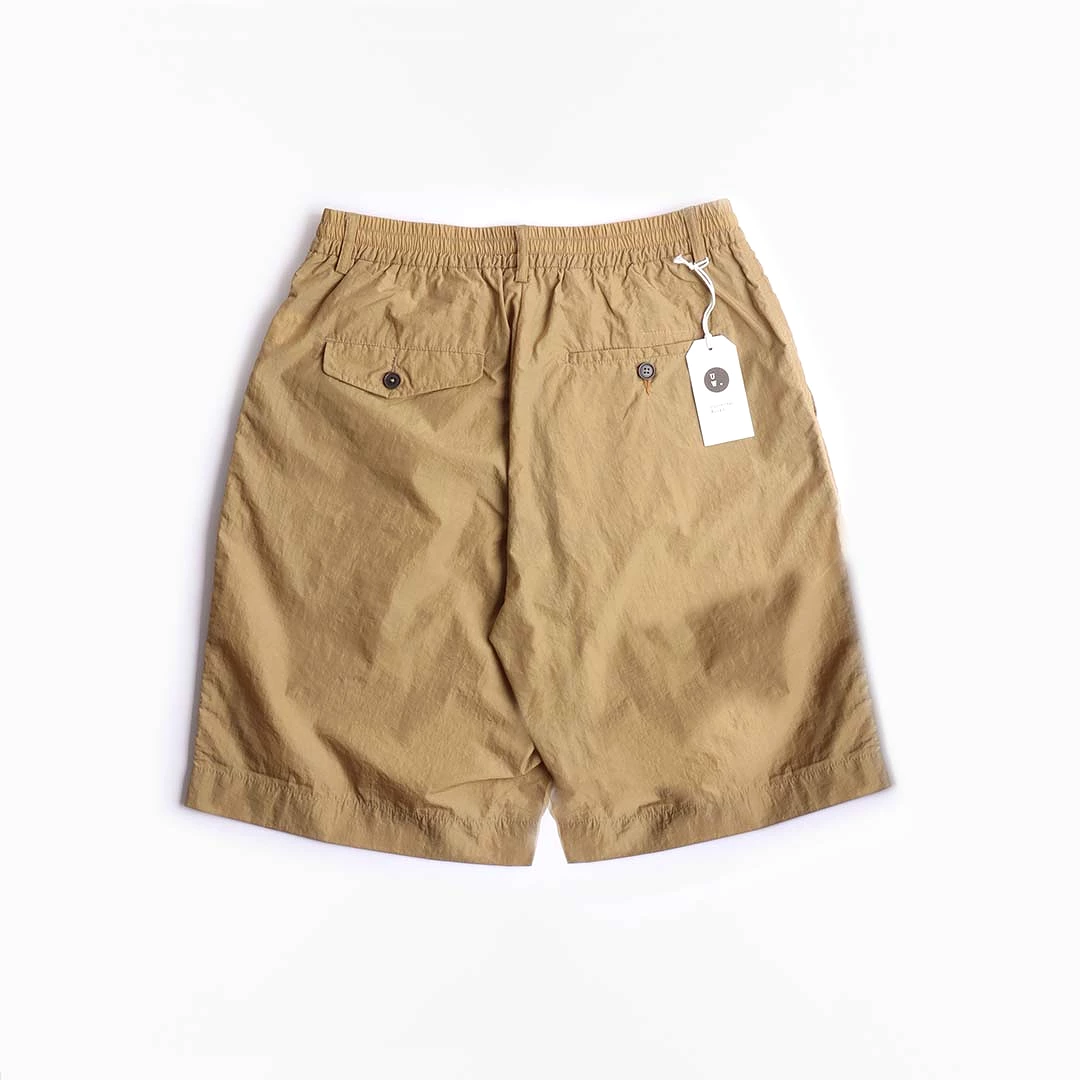 Universal Works Track Shorts with Pleated Design