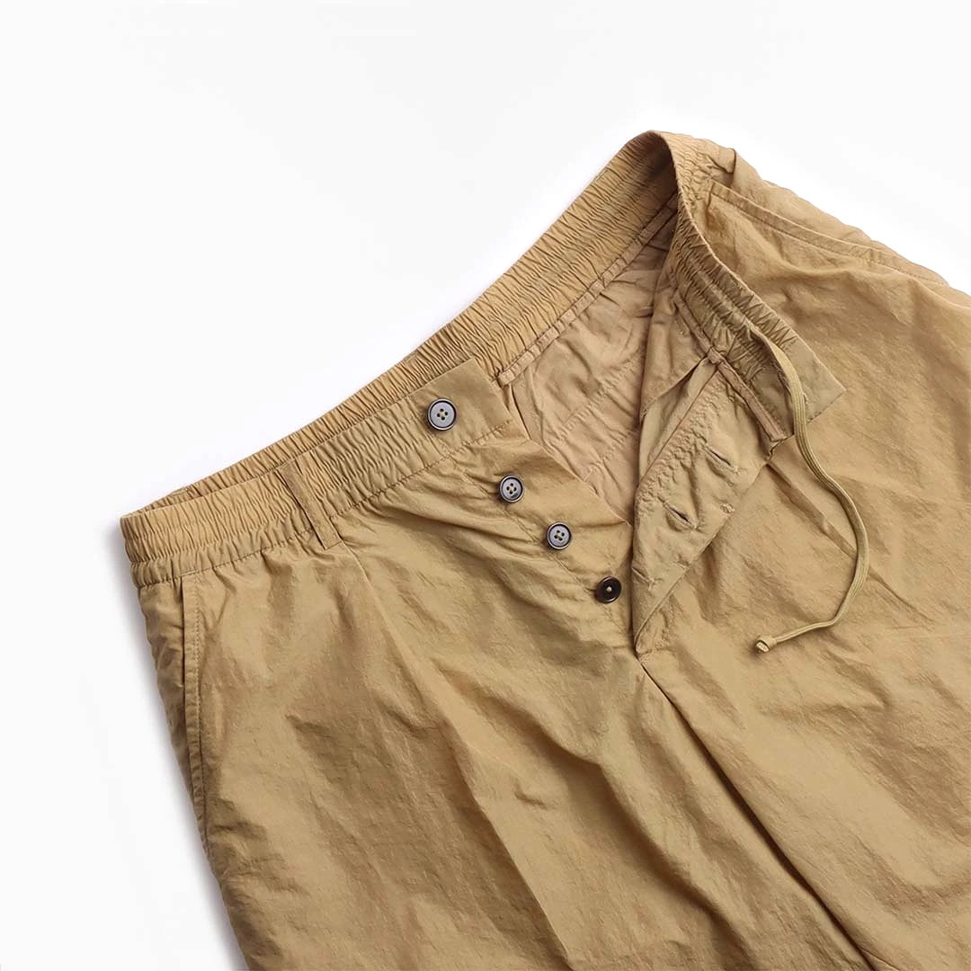 Universal Works Track Shorts with Pleated Design