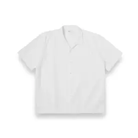 Universal Works white cotton Road Shirt 30650 delos