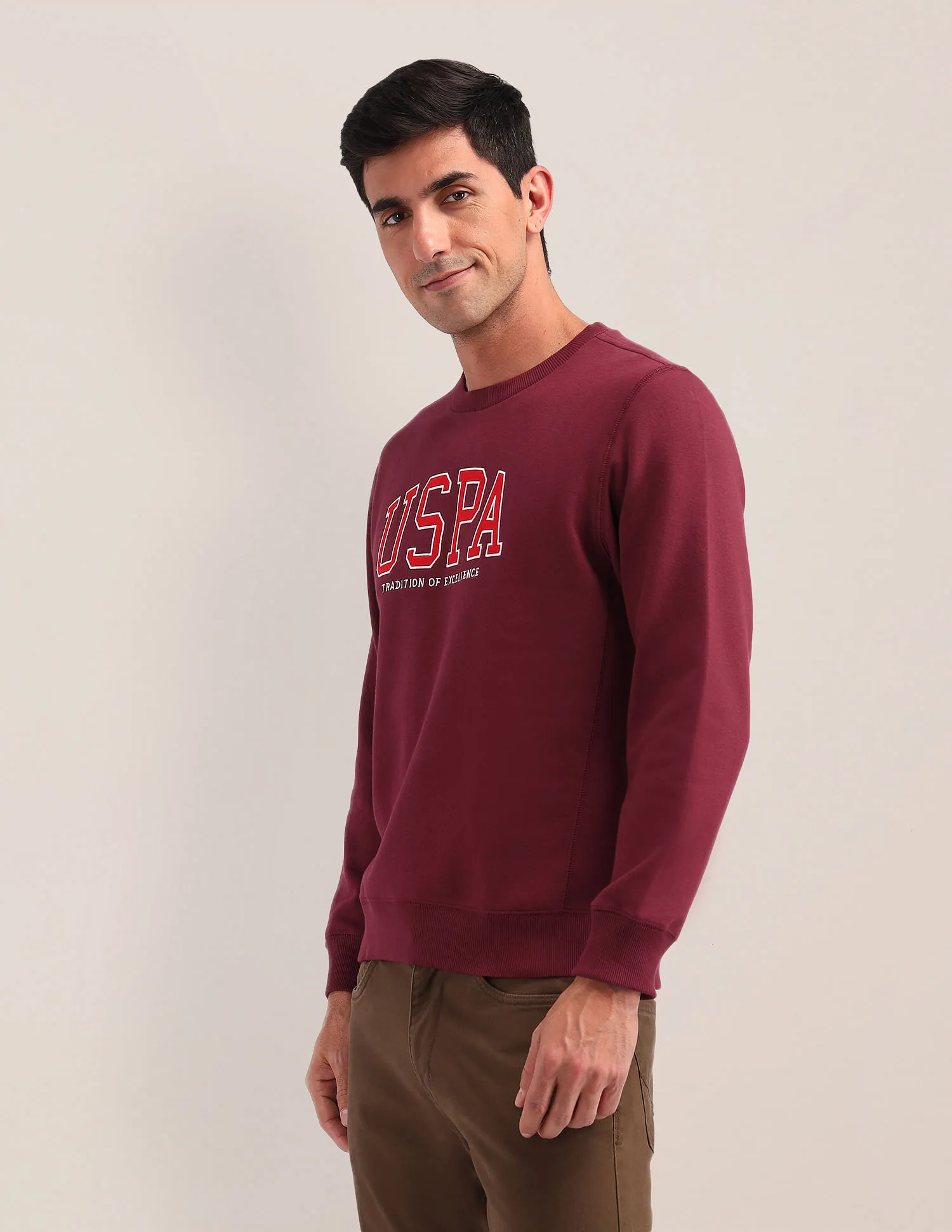 Regular Fit Sweatshirt by U.S. Polo Assn. Brand Printed