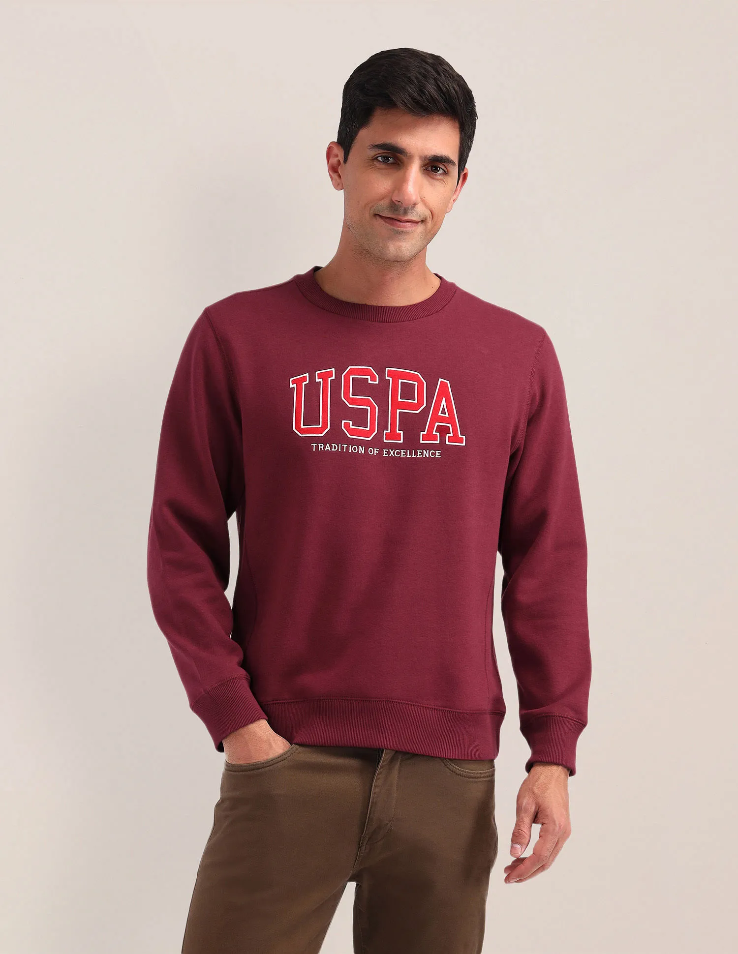 Regular Fit Sweatshirt by U.S. Polo Assn. Brand Printed