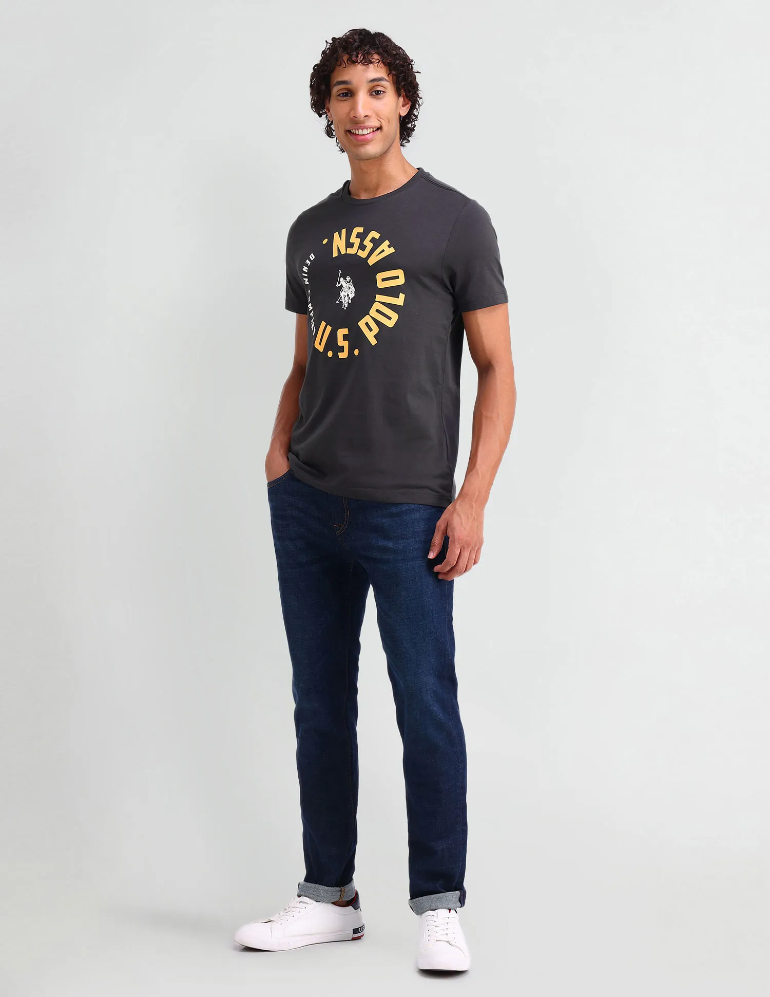 U.S. Polo Assn. Denim Co. Printed Cotton T-Shirt