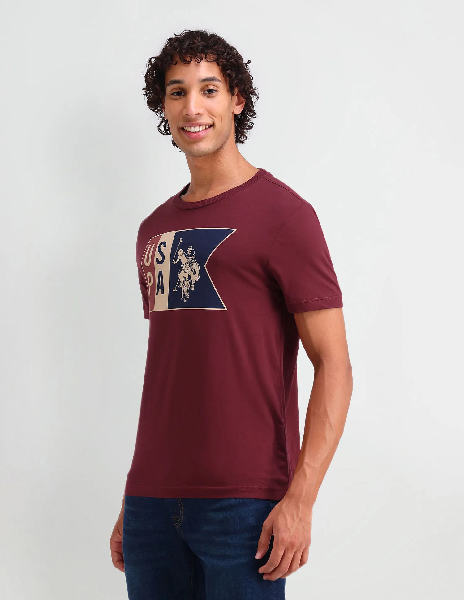 U.S. Polo Assn. Denim Co. Brand Muscle Fit T-Shirt with Print