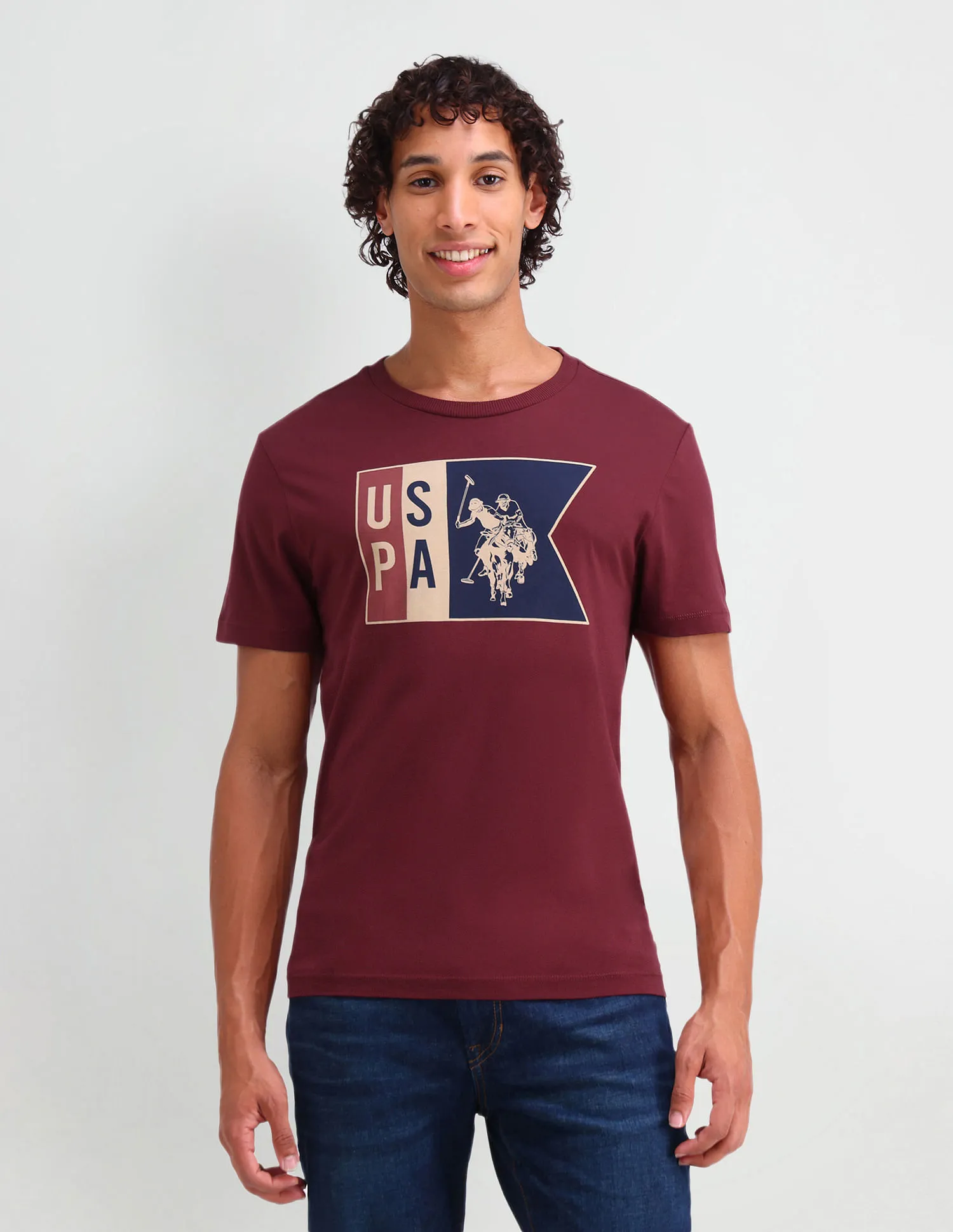 U.S. Polo Assn. Denim Co. Brand Muscle Fit T-Shirt with Print