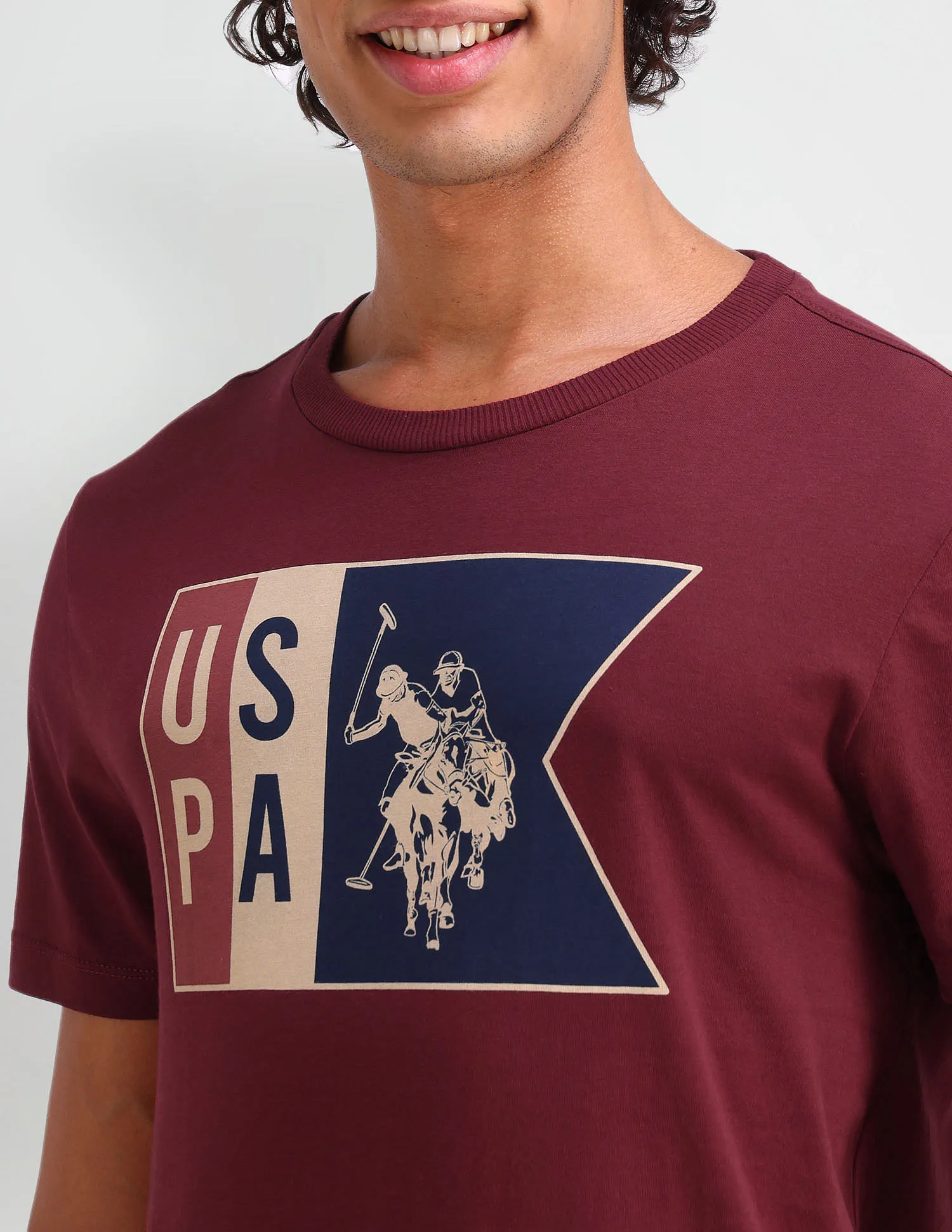 U.S. Polo Assn. Denim Co. Brand Muscle Fit T-Shirt with Print