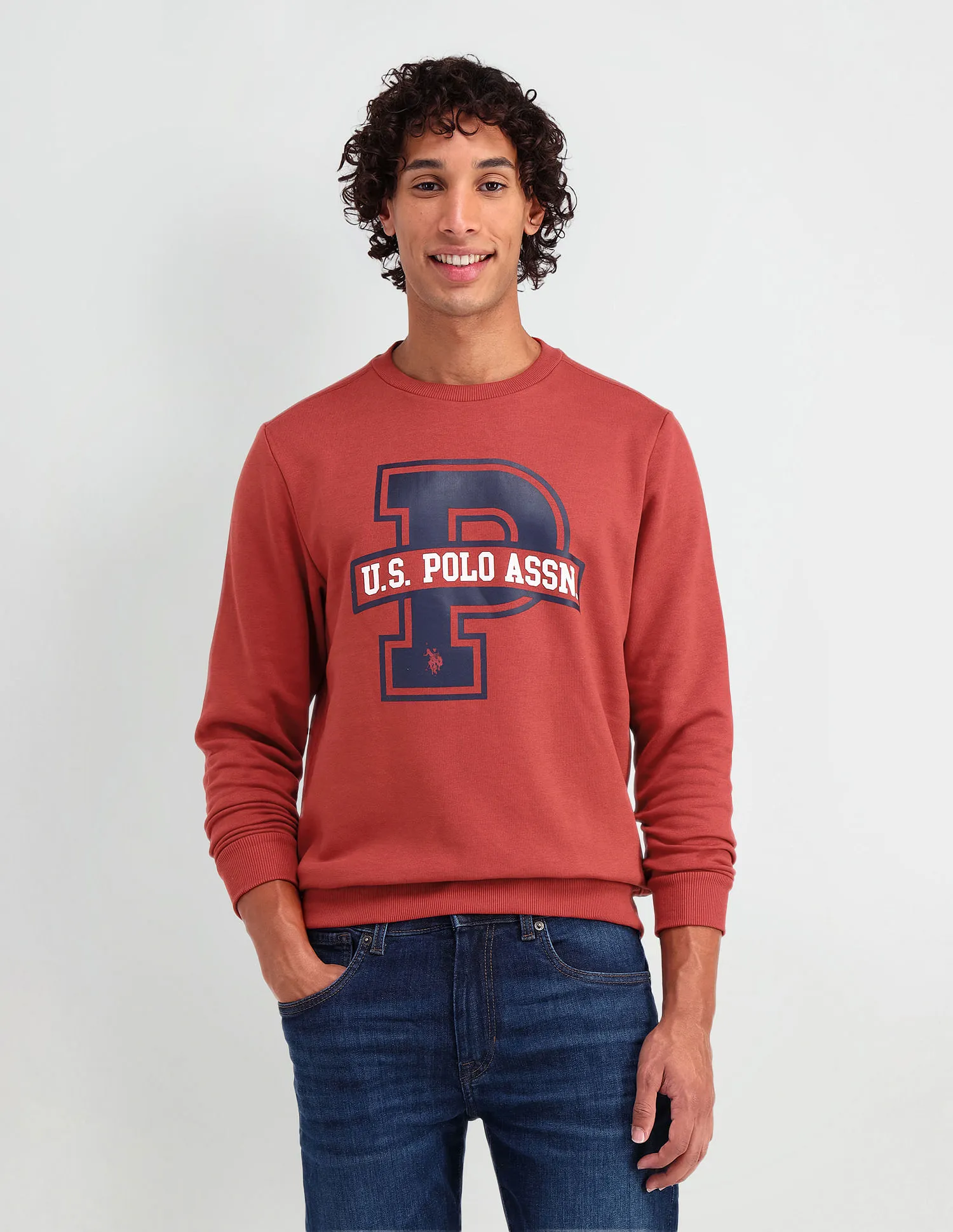 U.S. Polo Assn. Denim Co. Crew Neck Printed Sweatshirt