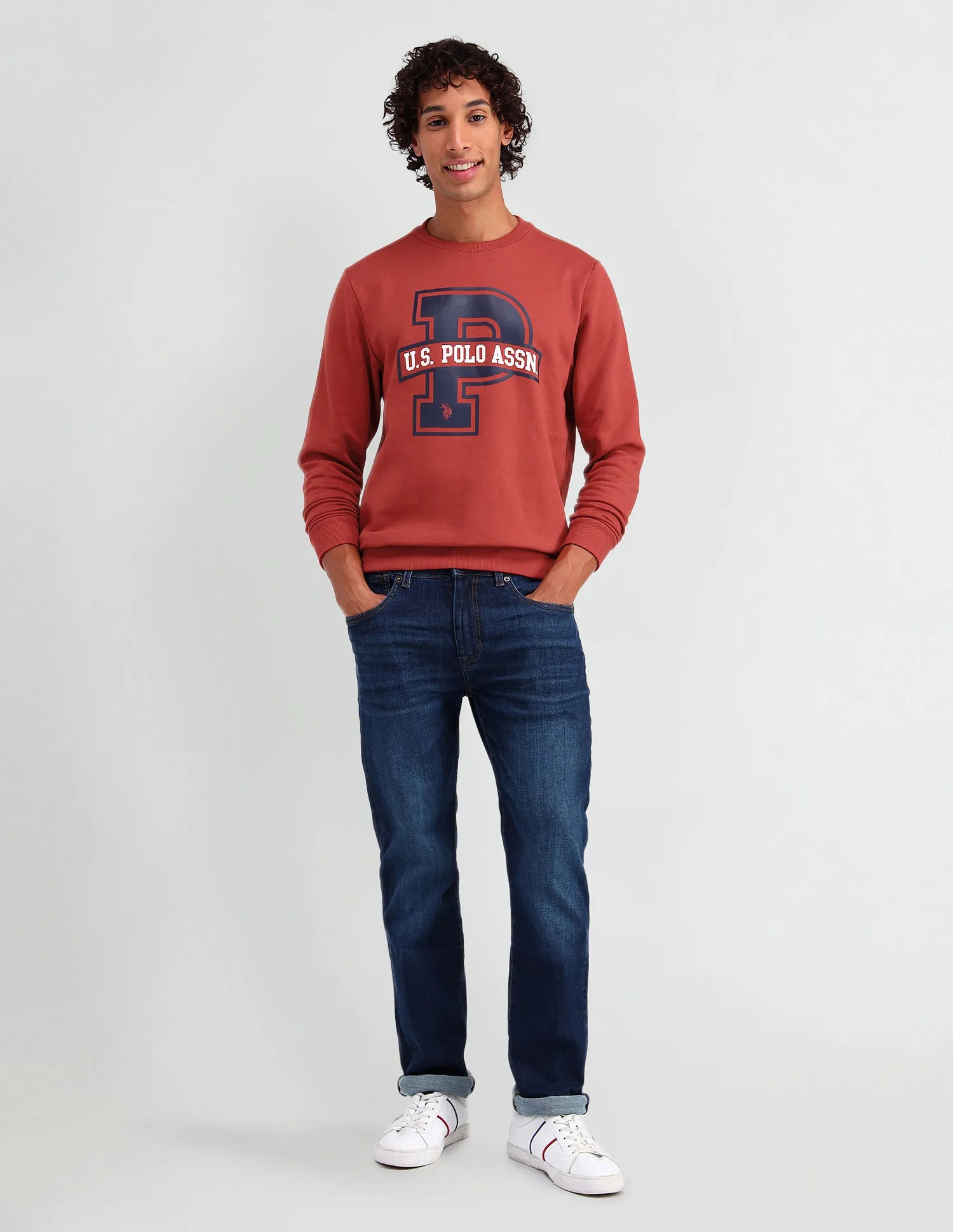 U.S. Polo Assn. Denim Co. Crew Neck Printed Sweatshirt