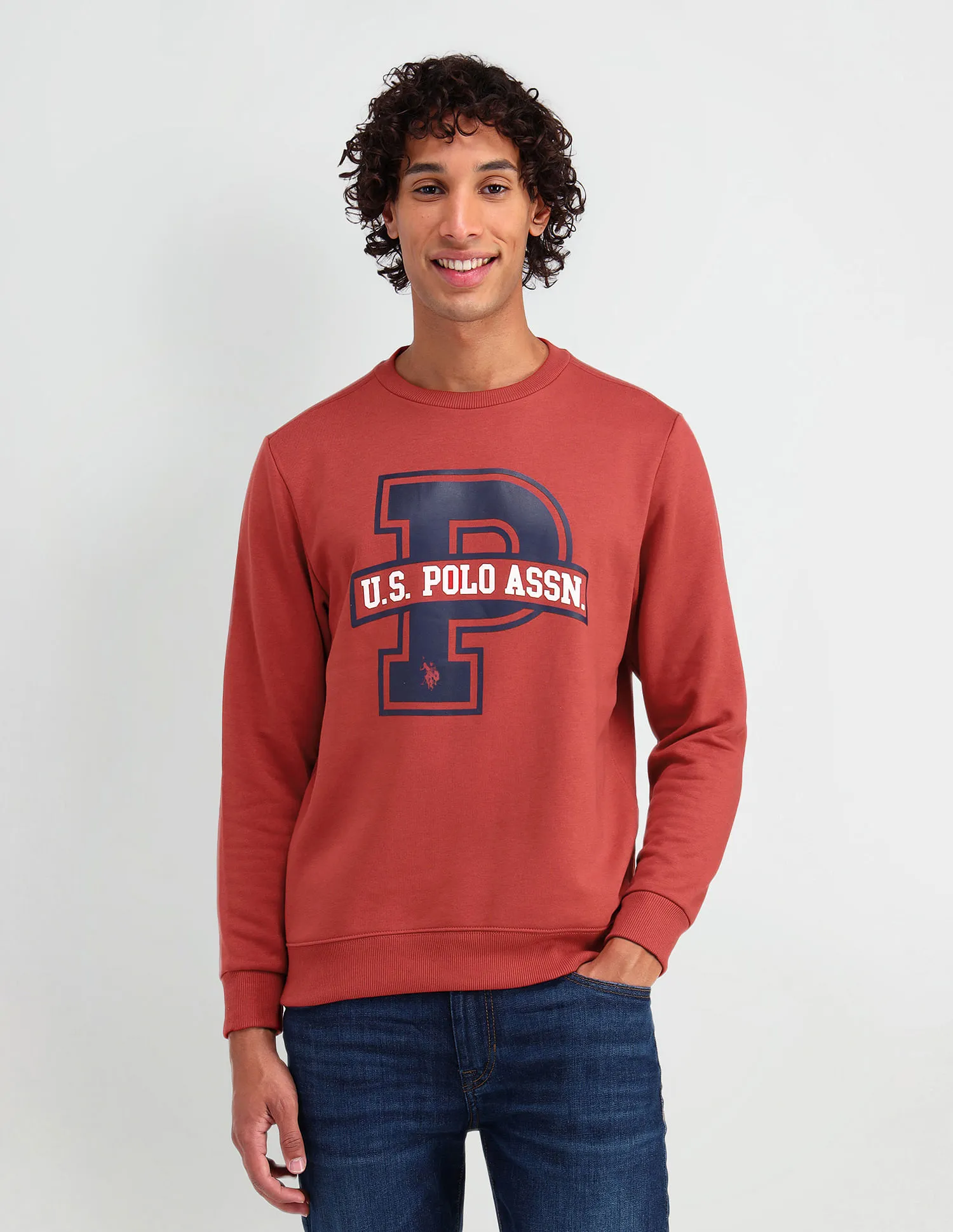 U.S. Polo Assn. Denim Co. Crew Neck Printed Sweatshirt