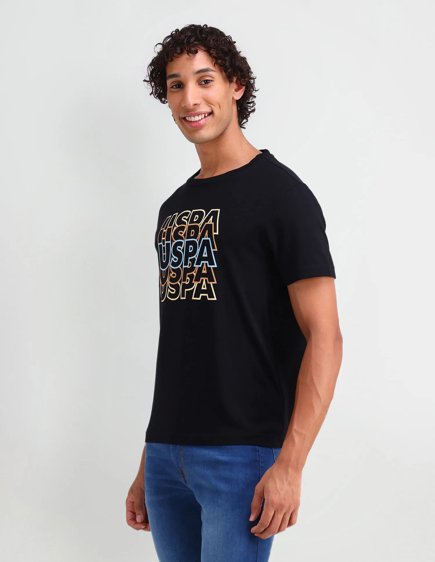 U.S. Polo Assn. Graphic Printed Muscle Fit T-Shirt by Denim Co.