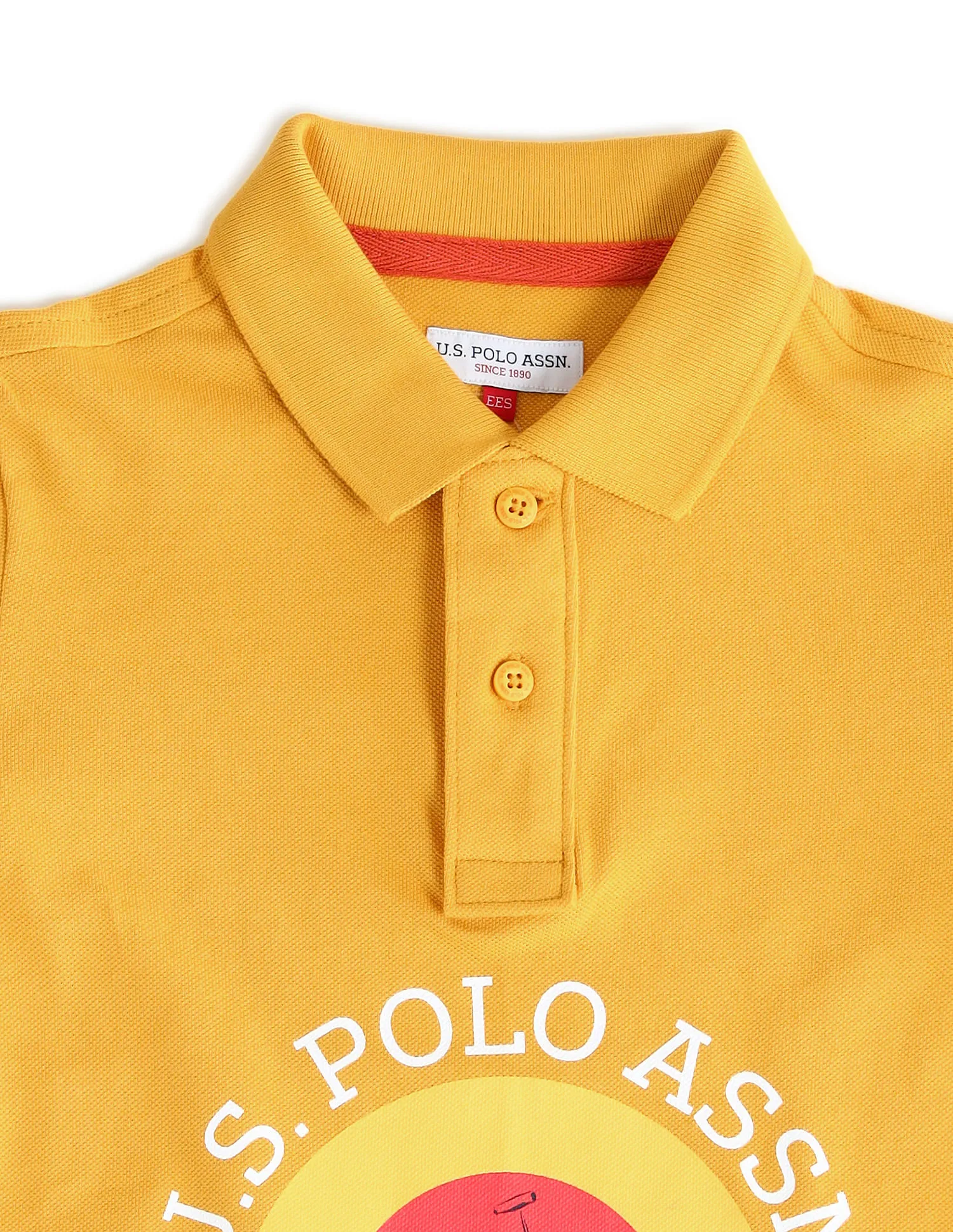 U.S. Polo Assn. Kids Boys Printed Regular Fit Polo Shirt