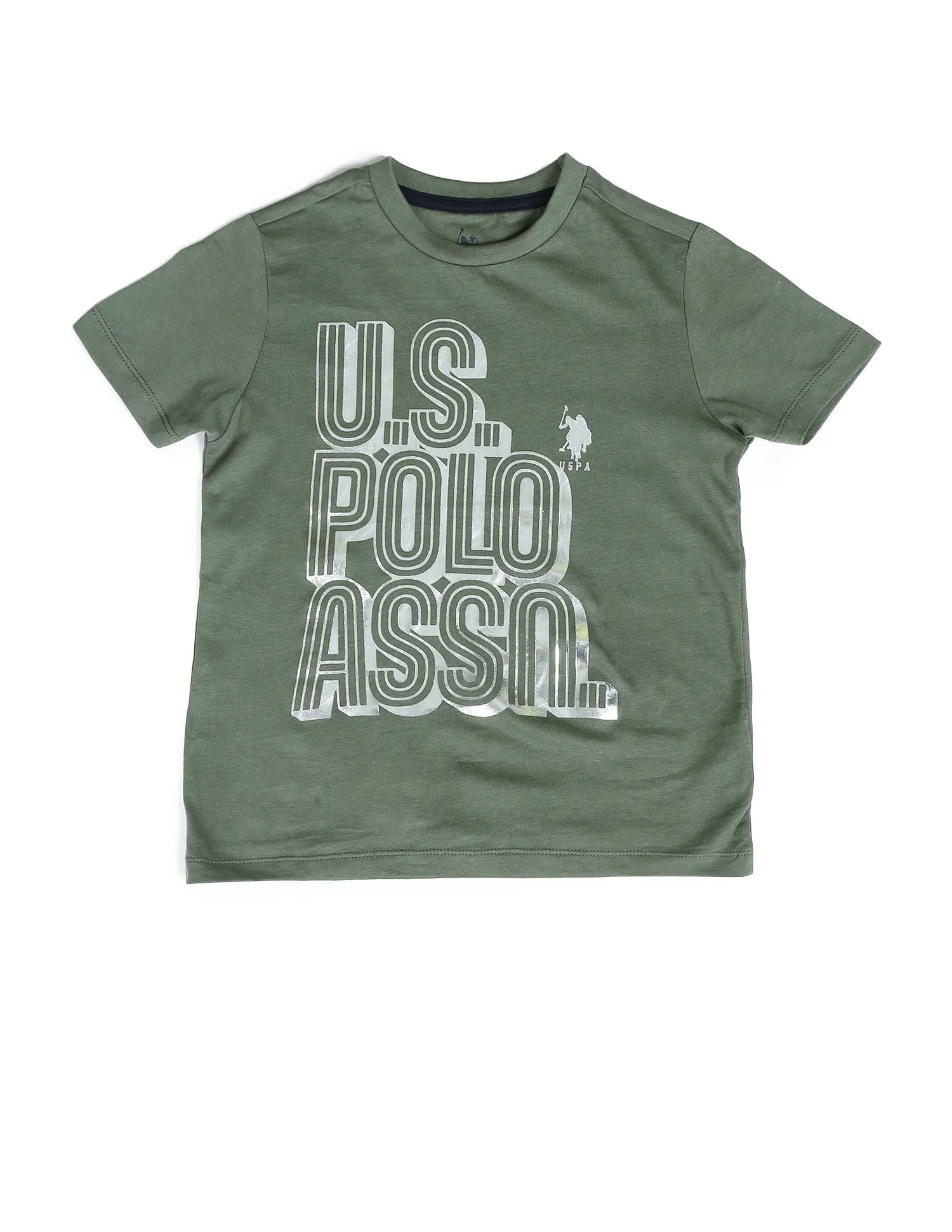 U.S. Polo Assn. Kids Boys Brand Regular Fit T-Shirt