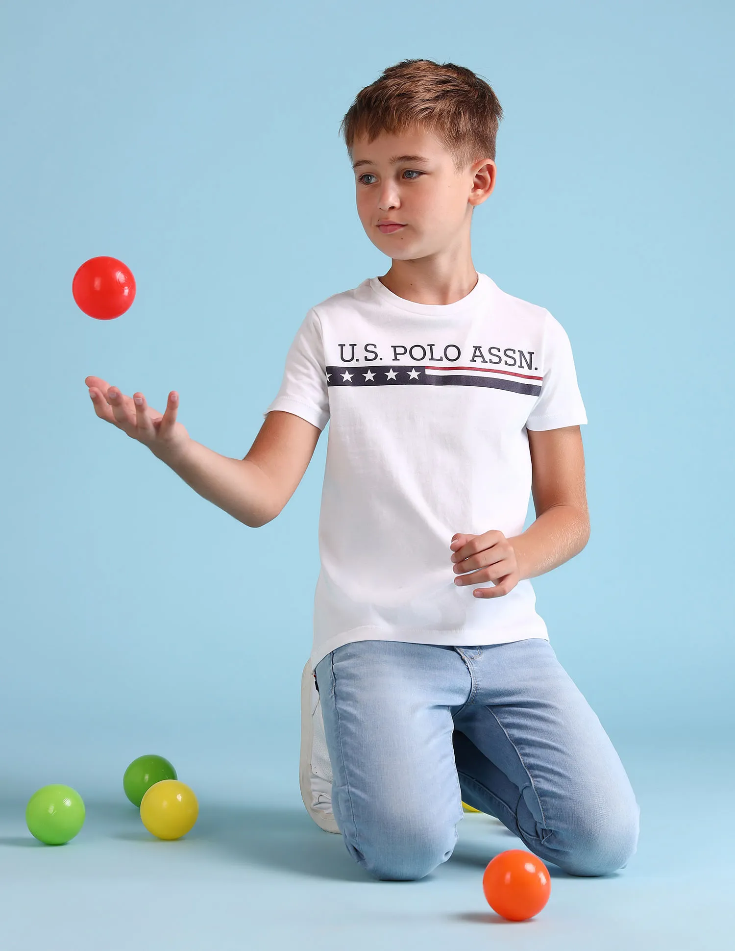 Boys Brand Printed T-Shirt from U.S. Polo Assn. Kids