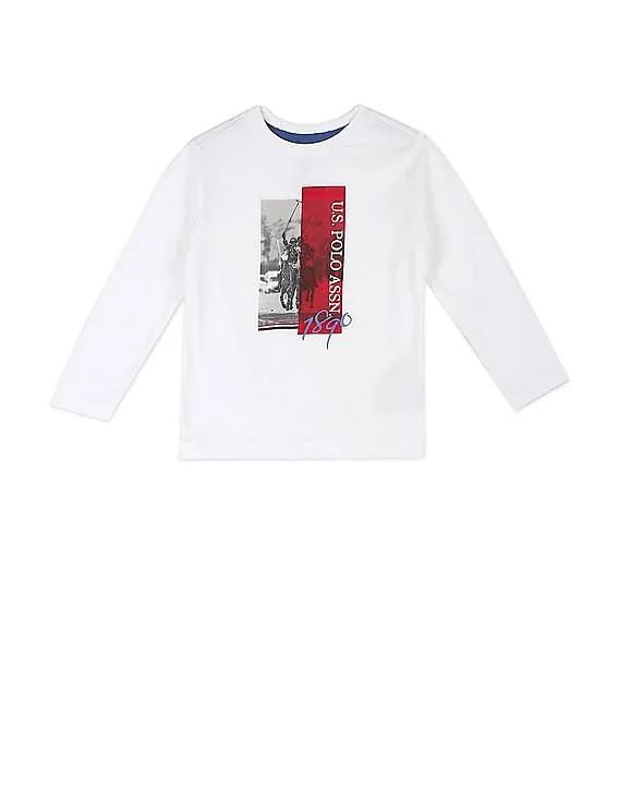 U.S. Polo Assn. Kids Long Sleeve Printed T-Shirt