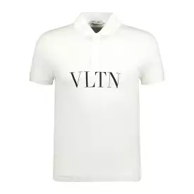 Valentino VLTN Logo Polo-Shirt - White