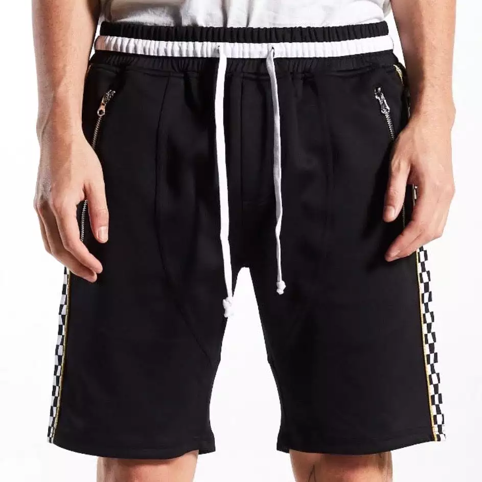 Velocity Track Shorts Black/Checkerboard