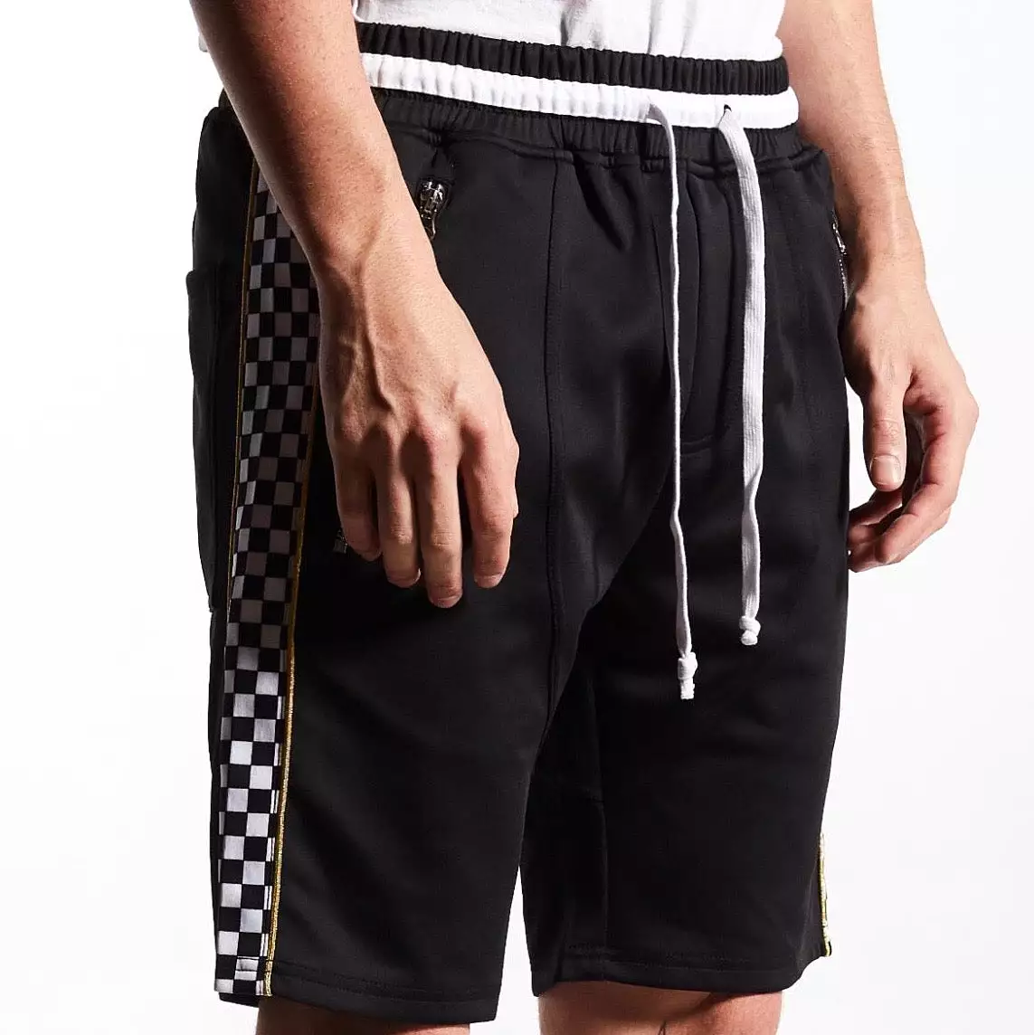 Velocity Track Shorts Black/Checkerboard