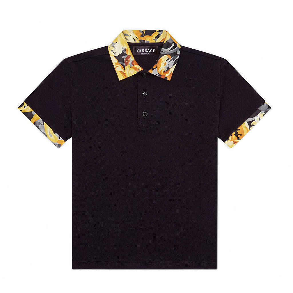 Versace Polo - Black & Gold