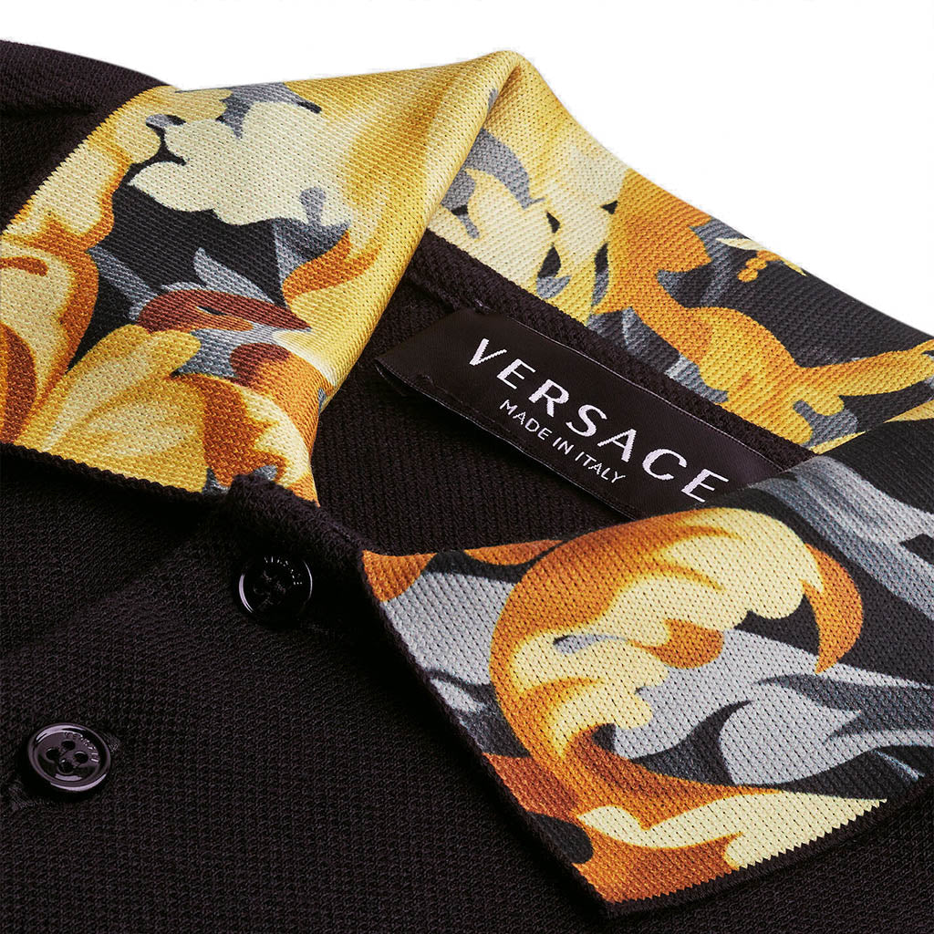 Versace Polo - Black & Gold