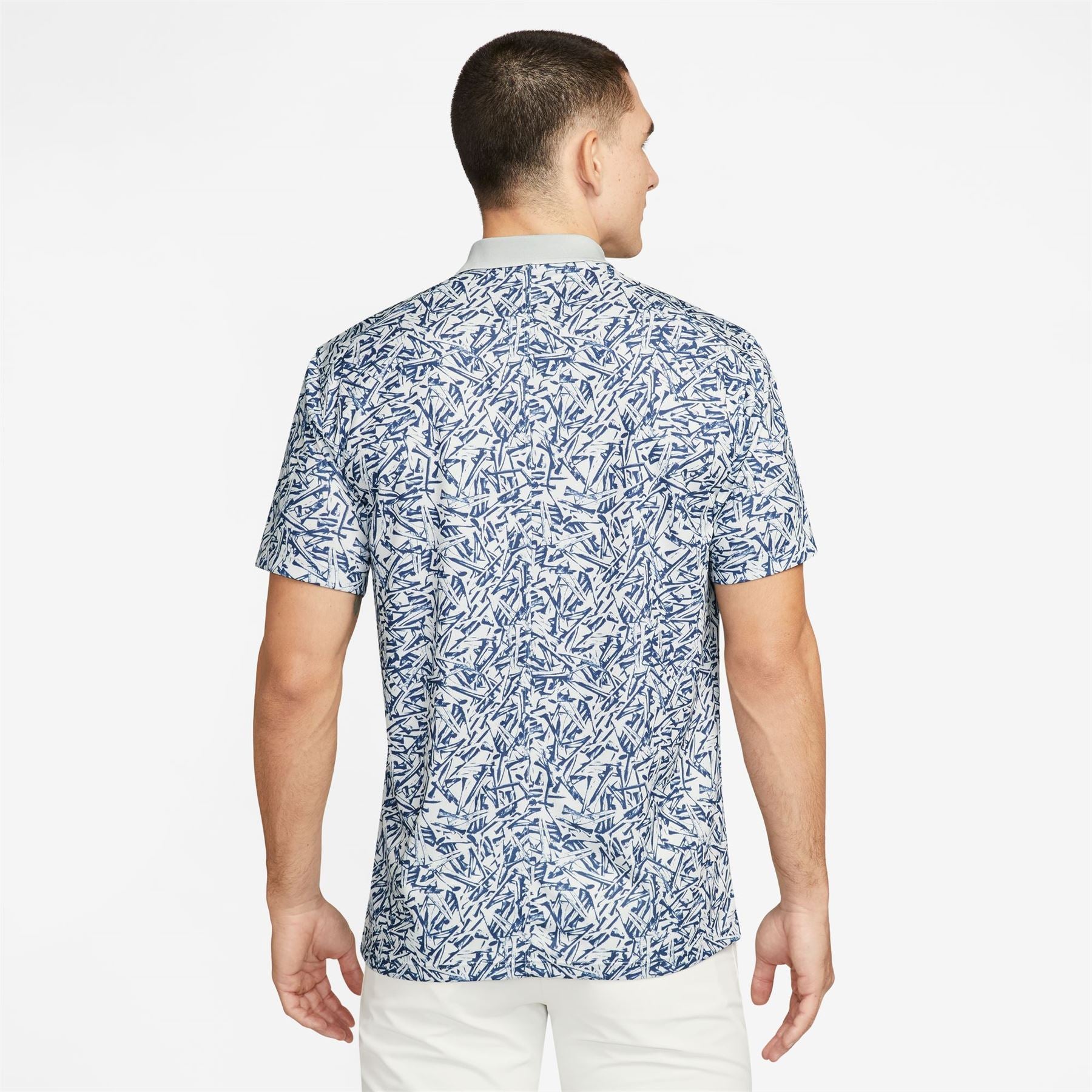 Victory+ Micro AOP Tee Printed Polo - Photon Dust Grey (W23)