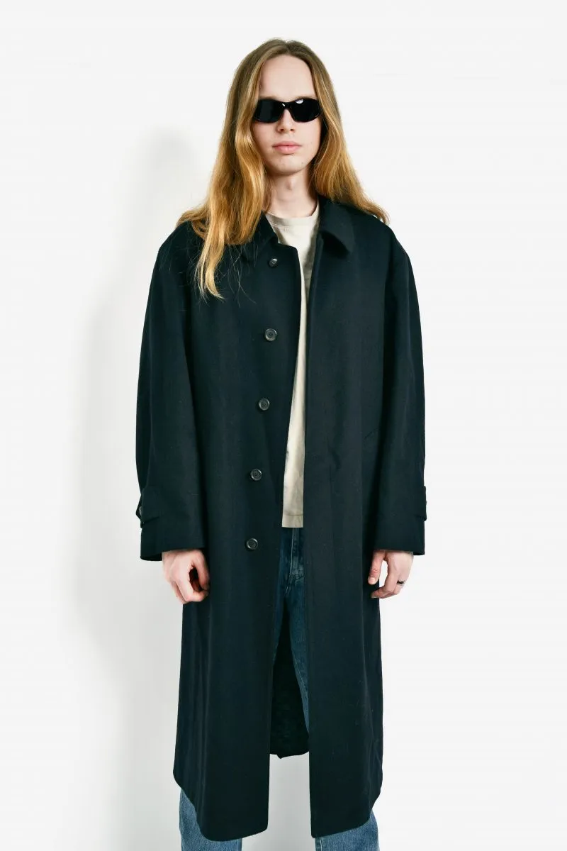 Winter long coat vintage retro.