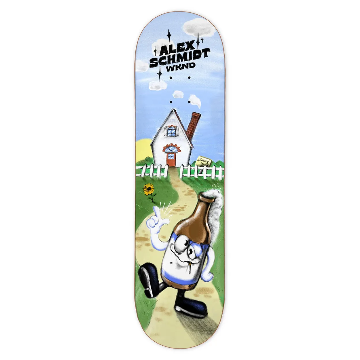 Weekend House Of Spirits skateboard deck 8.25VA Alex Schmidt - Google SEO friendly.