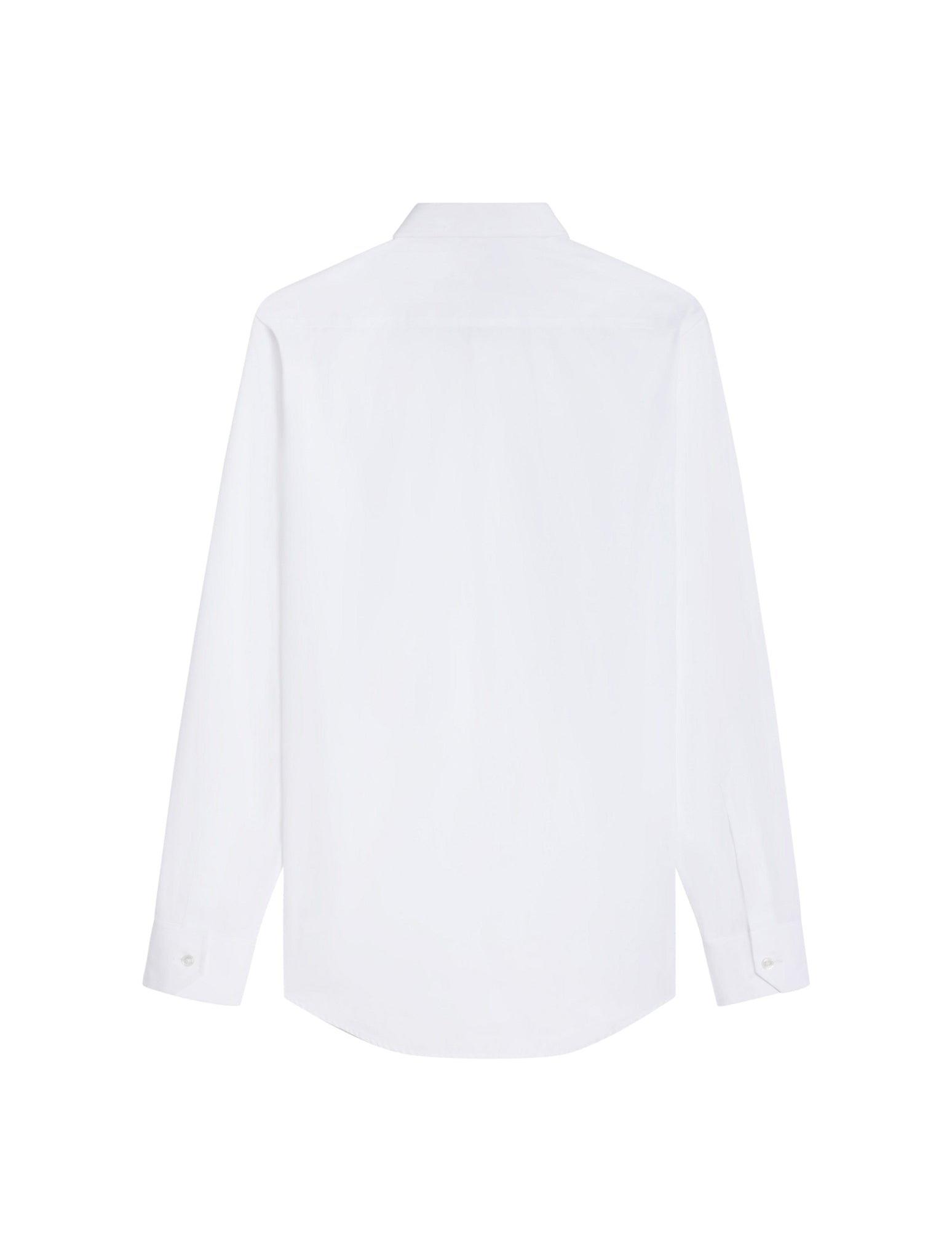 White cotton poplin loose shirt.