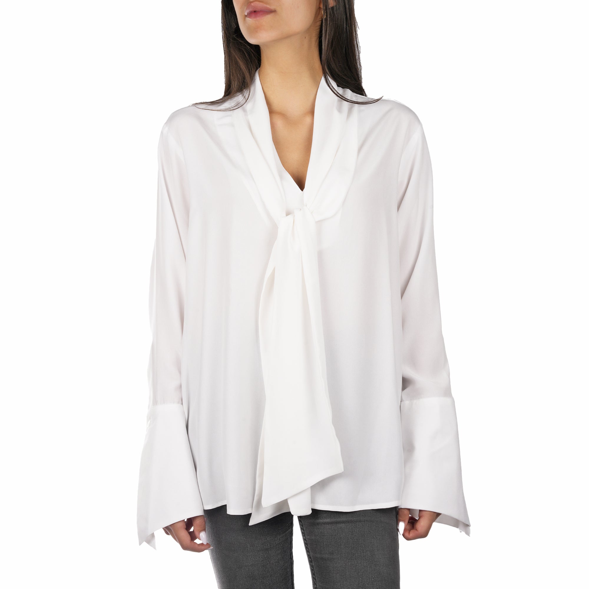 White Silk Shirt