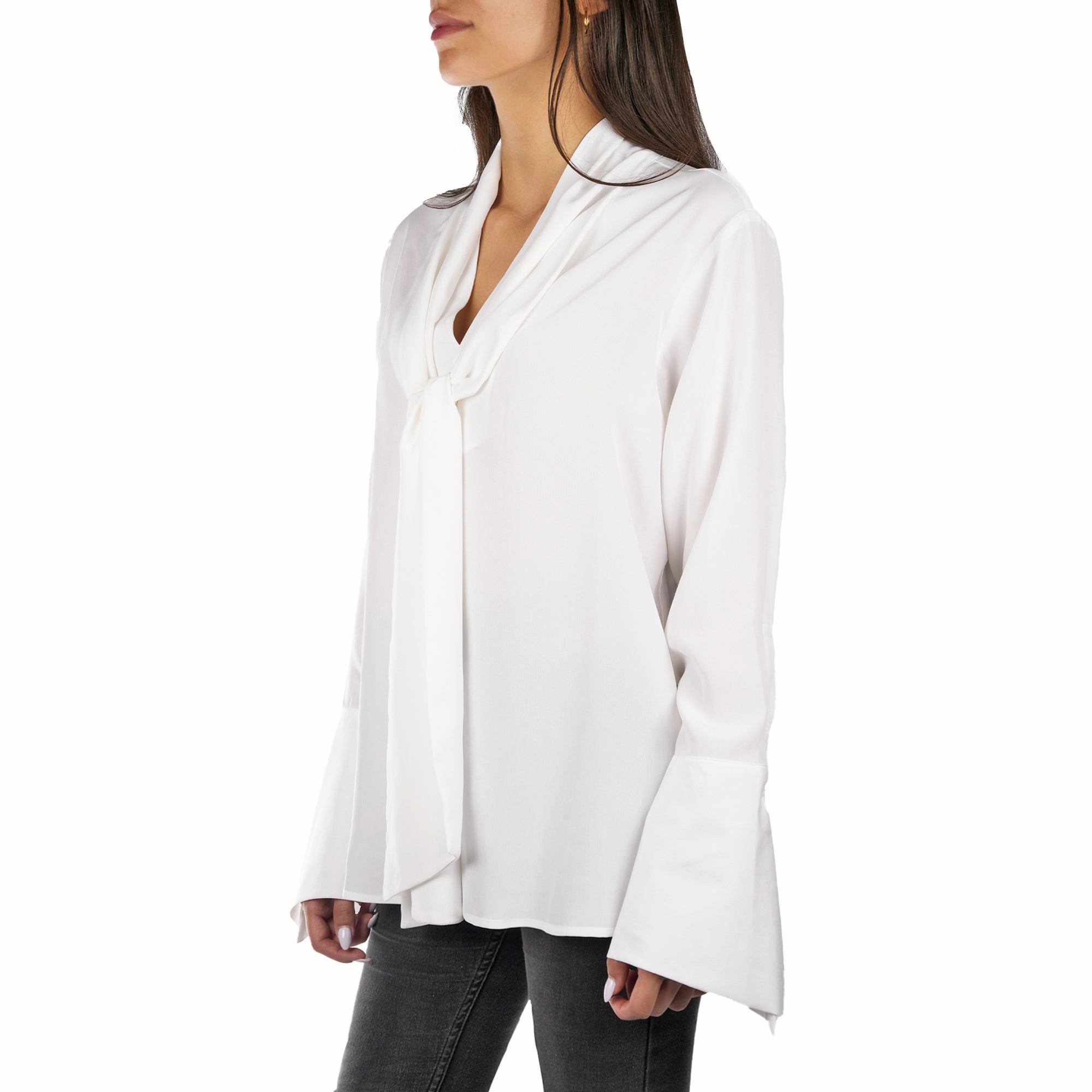 White Silk Shirt