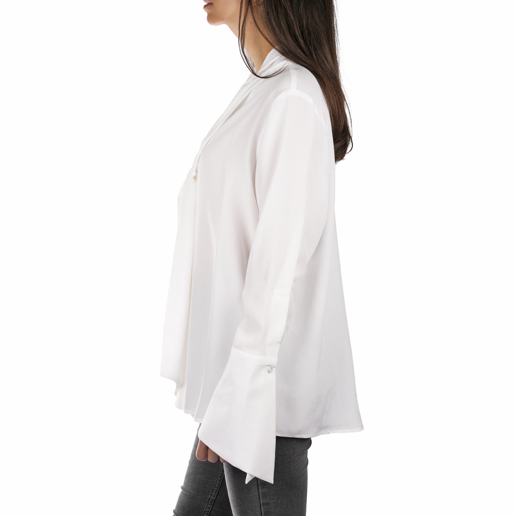 White Silk Shirt