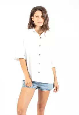 White Sublime Short Sleeve Shirt for Women