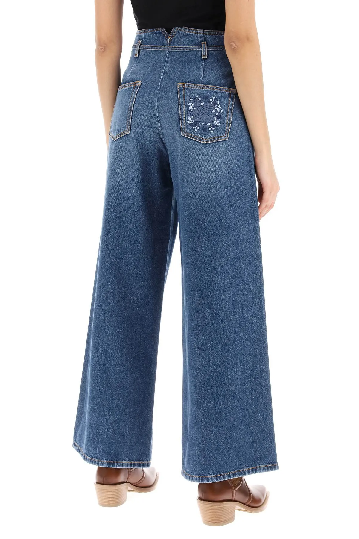 Chic Wide Leg Jeans WRNB0006 AD171 - Trendy Look