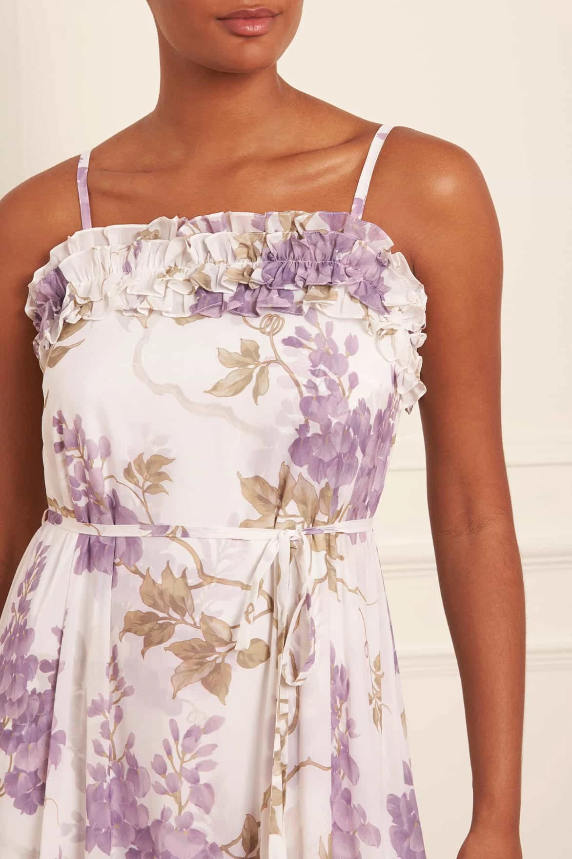 Chiffon Wisteria Cami Ankle Gown