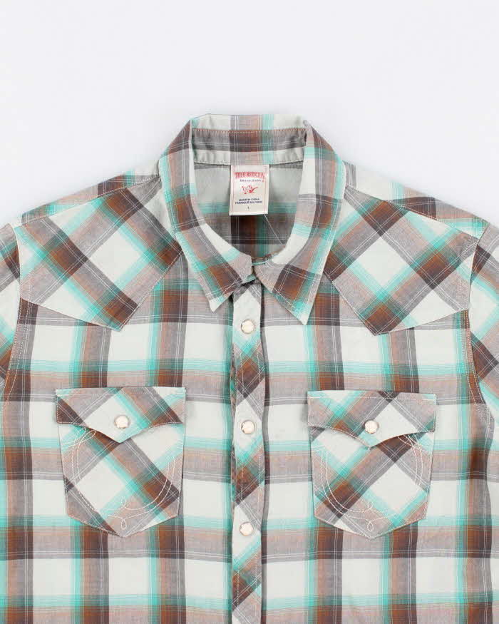 Woman's Checked Button Up Shirt - M | True Religion