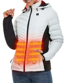 Ororo Heated Hooded Down Puffer Jacket for Women