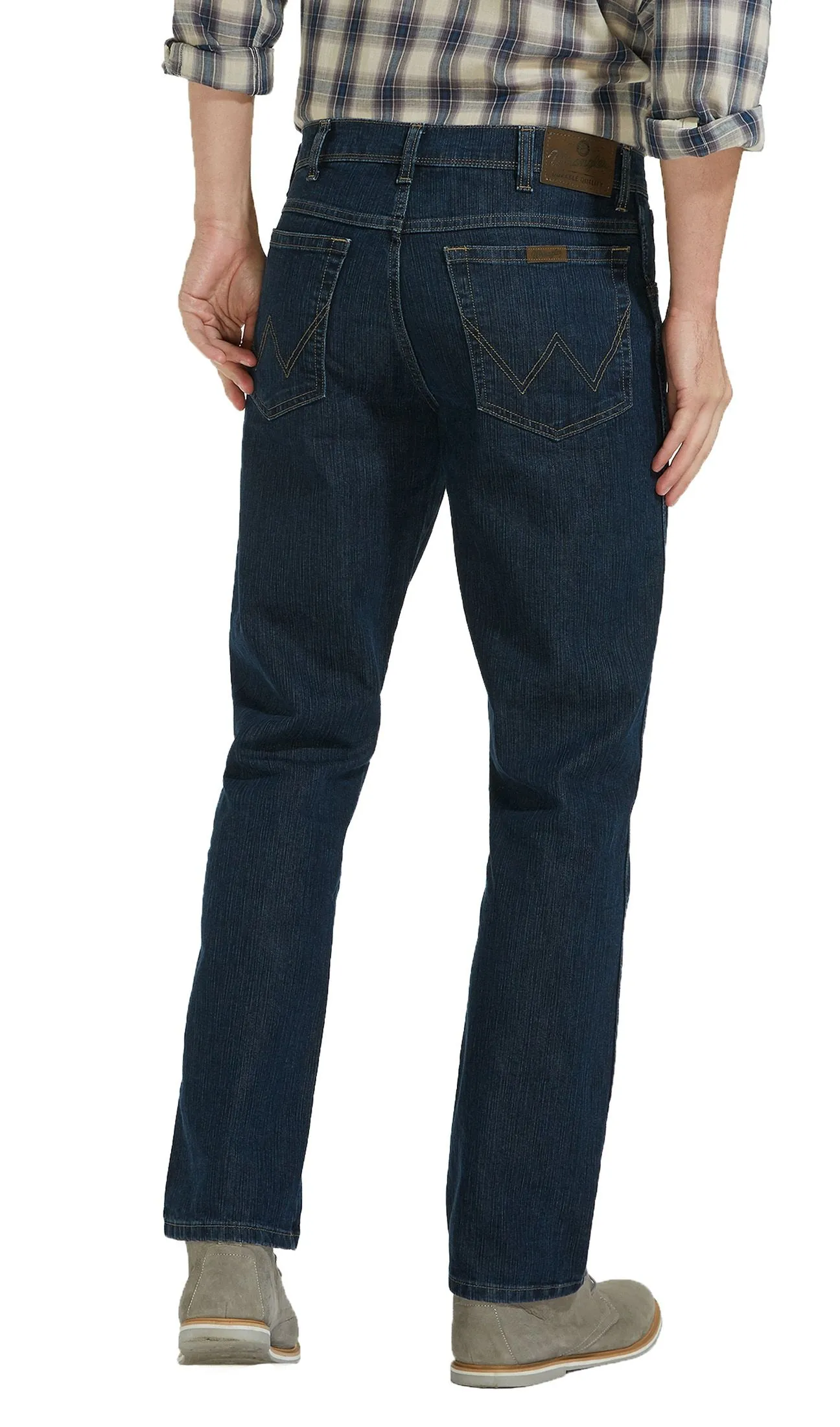 Wrangler Durable Stretch Denim Jeans Darkstone