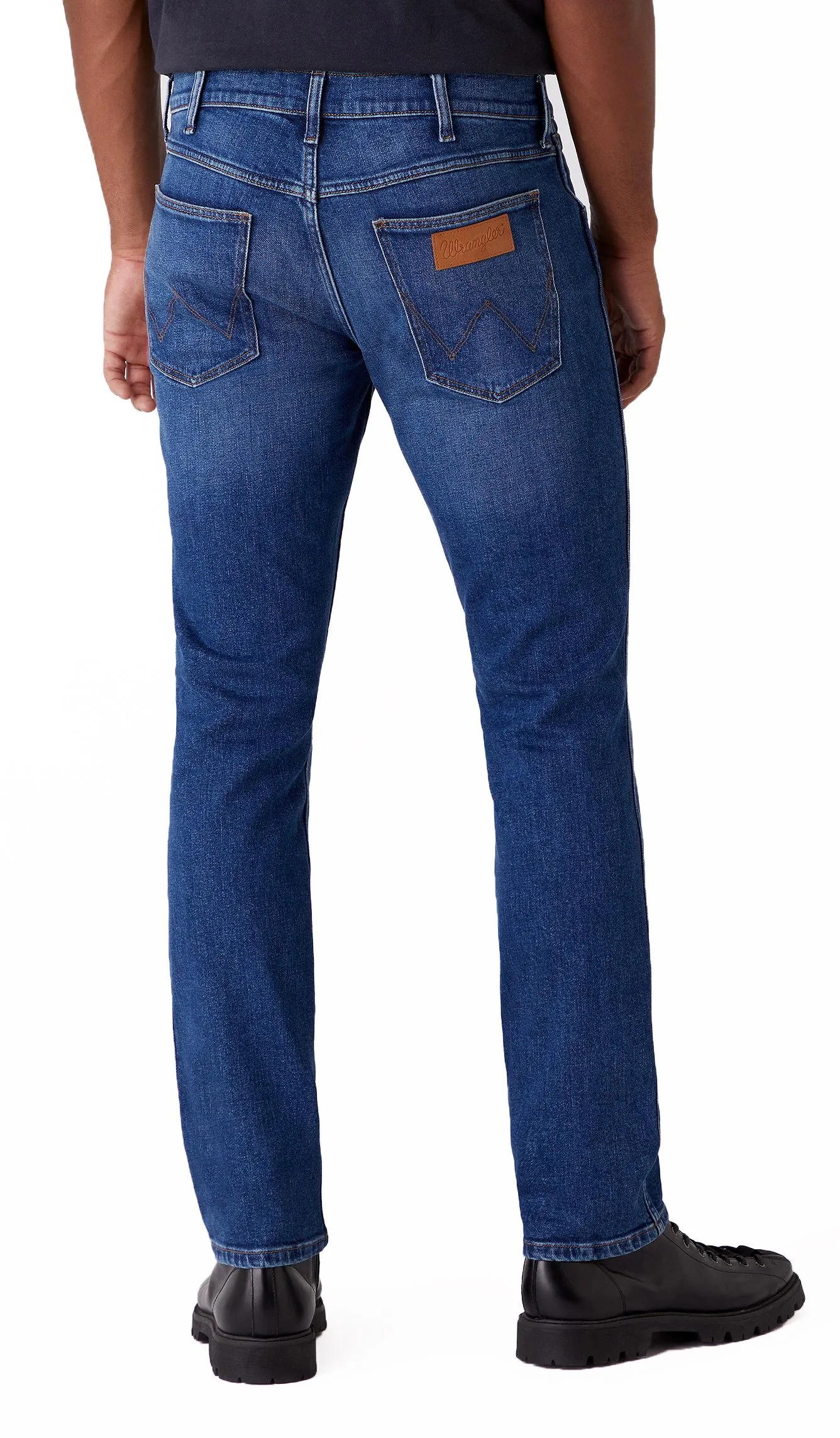 Wrangler Greensboro Hard Edge Modern Straight Denim Jeans