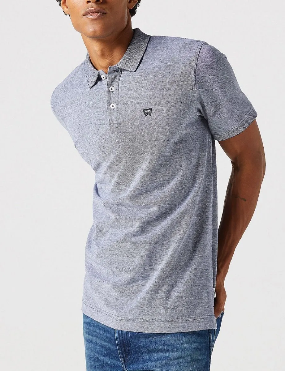 Navy Wrangler Refined Short Sleeve Polo Shirt