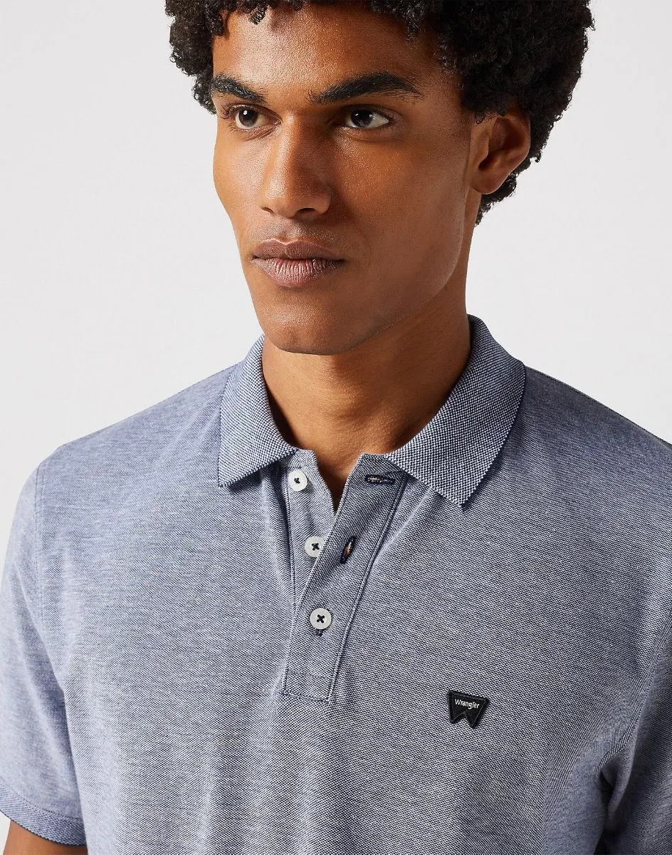 Navy Wrangler Refined Short Sleeve Polo Shirt