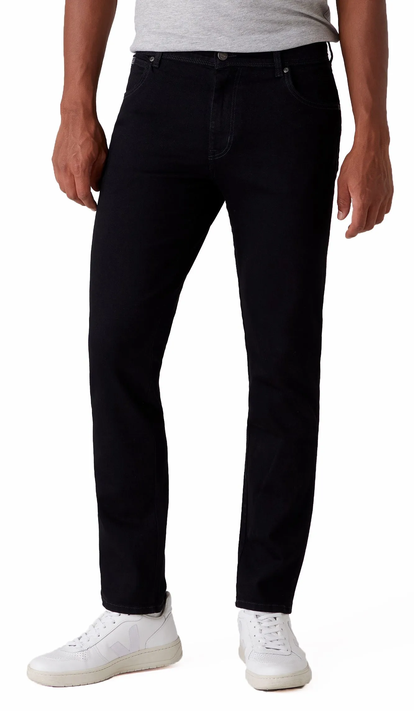 Slim Stretch Denim Jeans Black Valley by Wrangler Texas