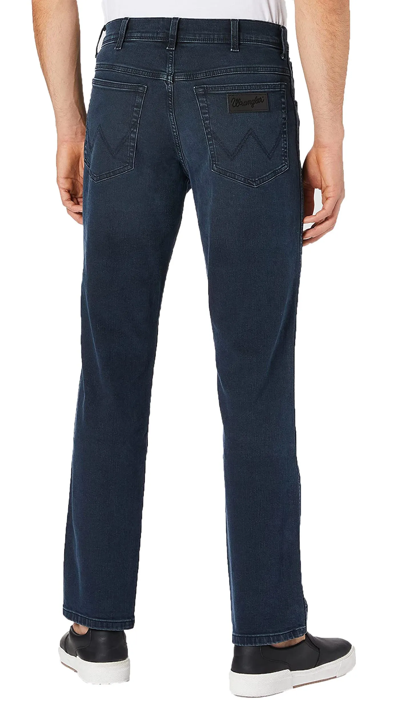 Wrangler Texas Slim Stretch Denim Jeans - Bruised River