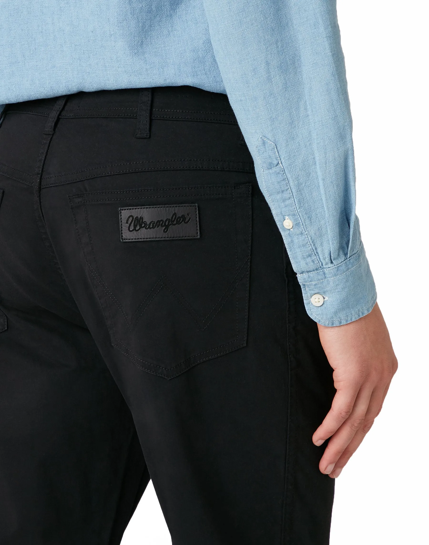 Black Wrangler Texas Slim WA Soft Fabric Jeans