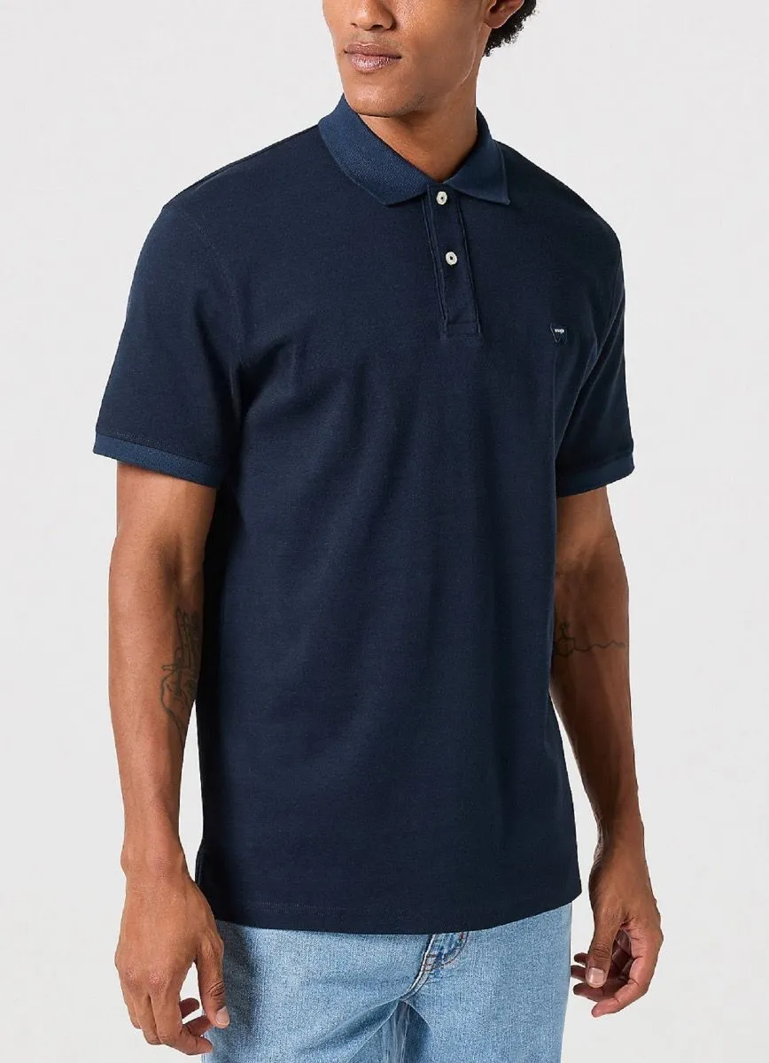 Black Iris Wrangler Tipped Short Sleeve Polo Shirt