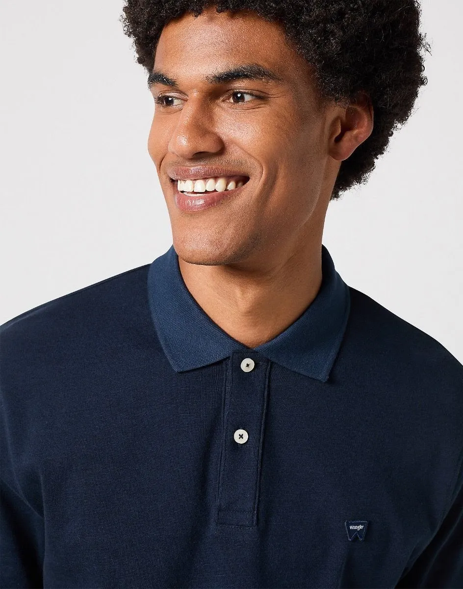 Black Iris Wrangler Tipped Short Sleeve Polo Shirt